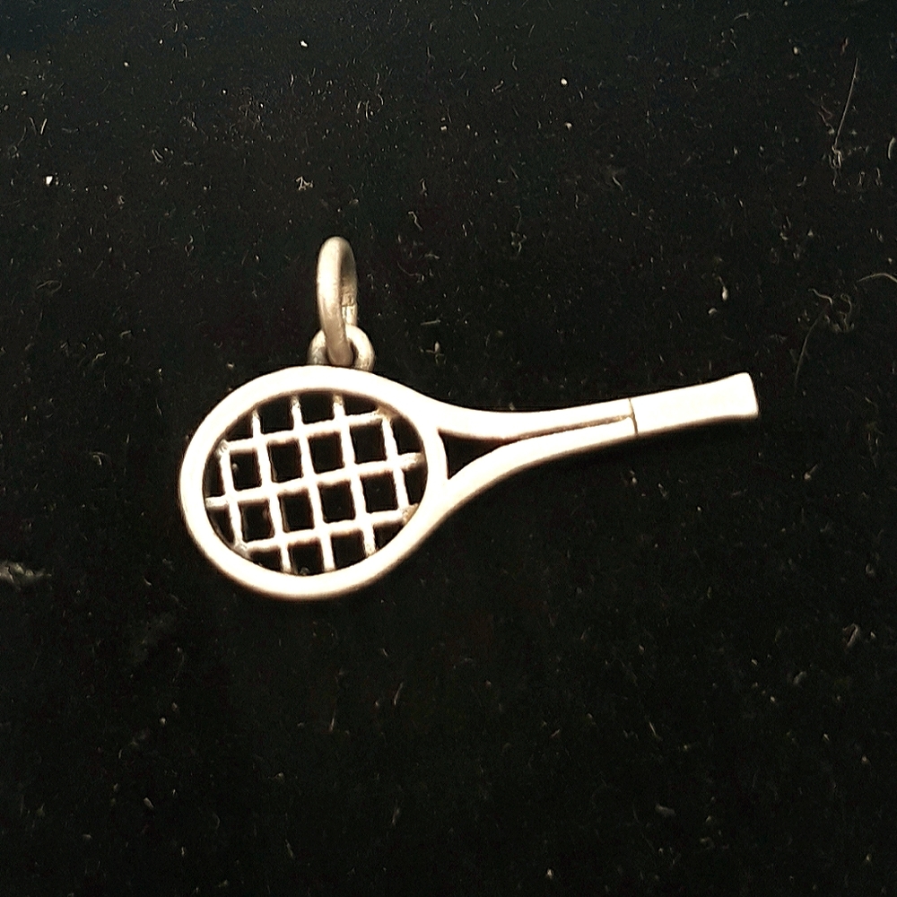 Retired James Avery Sterling Tennis Racquet Charm